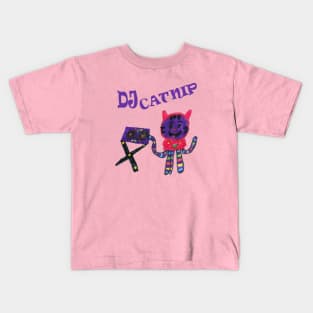 DJ Catnip from Gabbys Dollhouse Drawing Kids T-Shirt